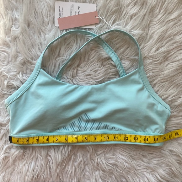 Tier Active Lush Sports Bra Medium Support Open Back Women’s Size XXL Glacier - Picture 4 of 11